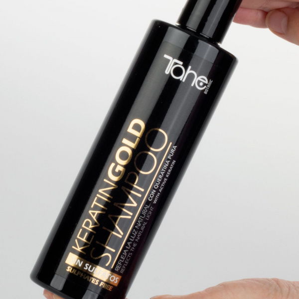  Бессульфатный шампунь Keratin Gold 300 мл